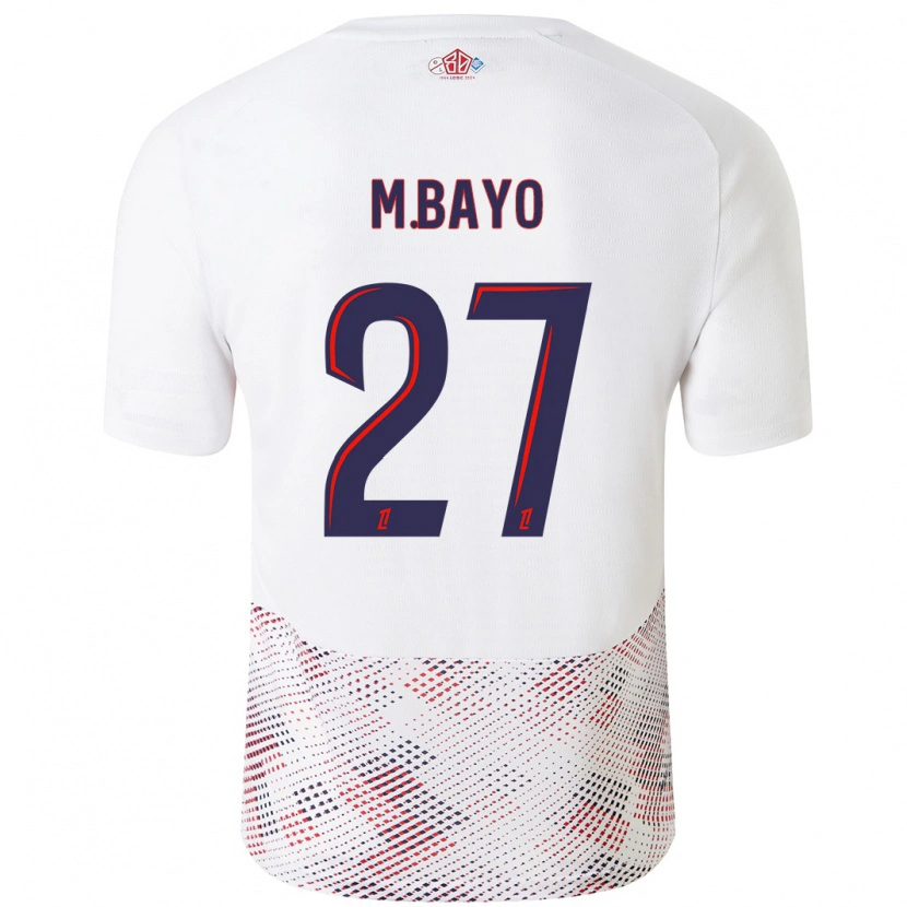 Danxen Män Mohamed Bayo #27 Vit Kungsblå Bortatröja Matchtröjor 2024/25 Tröjor T-Tröja