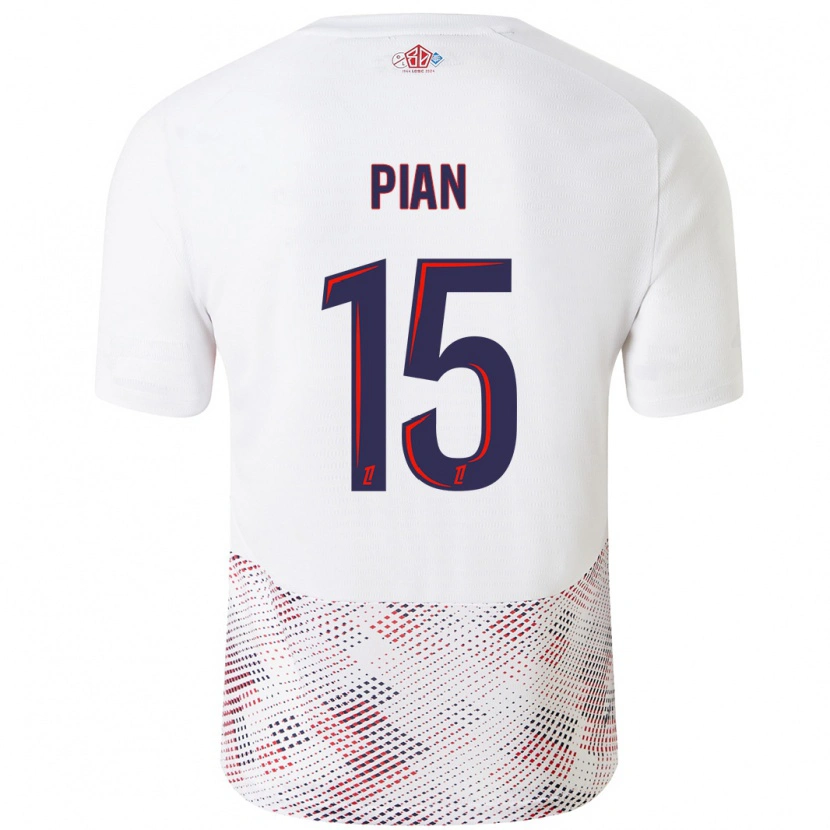 Danxen Män Julie Pian #15 Vit Kungsblå Bortatröja Matchtröjor 2024/25 Tröjor T-Tröja