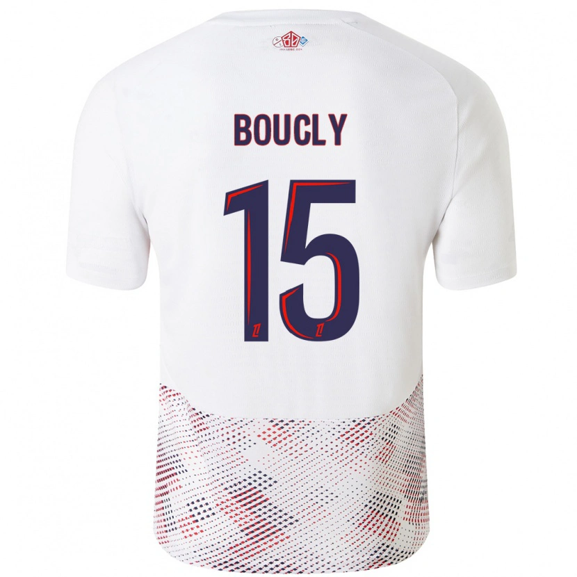 Danxen Män Maite Boucly #15 Vit Kungsblå Bortatröja Matchtröjor 2024/25 Tröjor T-Tröja