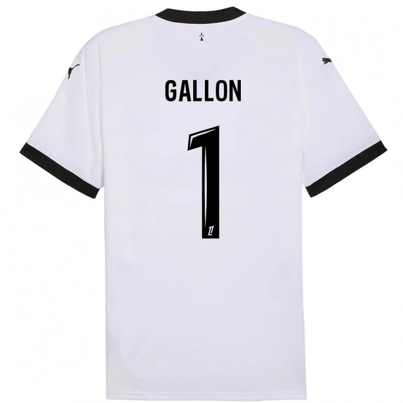 Danxen Män Gauthier Gallon #1 Vit Svart Bortatröja Matchtröjor 2024/25 Tröjor T-Tröja