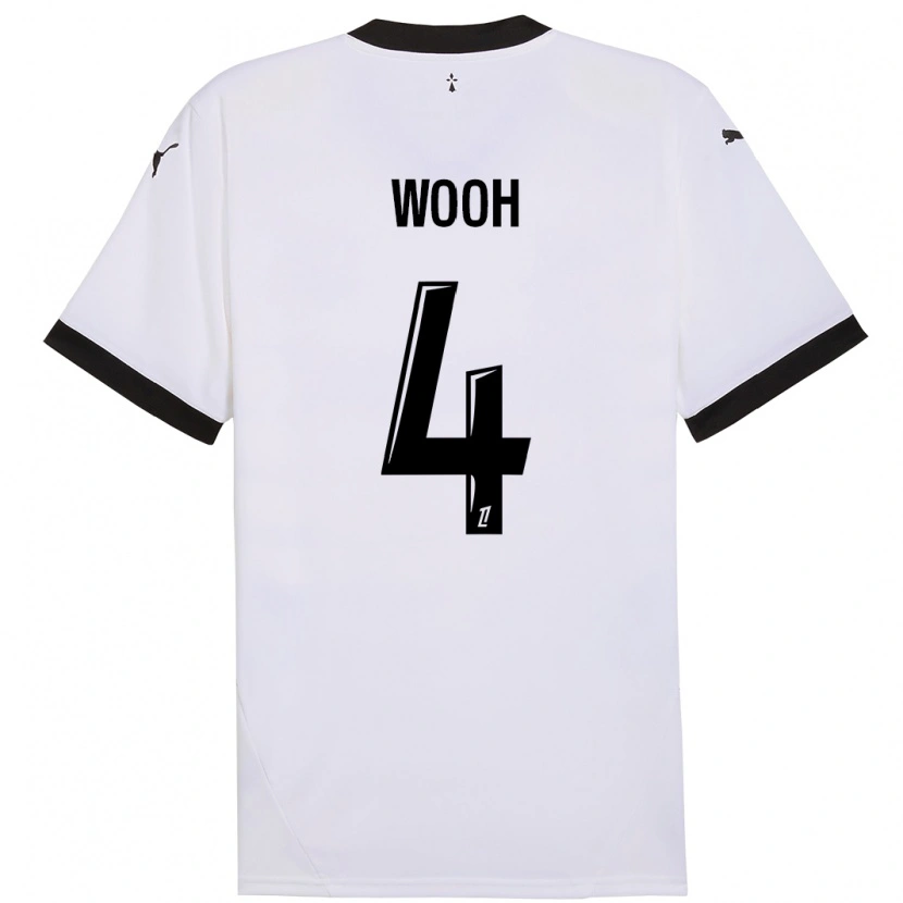 Danxen Män Christopher Wooh #4 Vit Svart Bortatröja Matchtröjor 2024/25 Tröjor T-Tröja