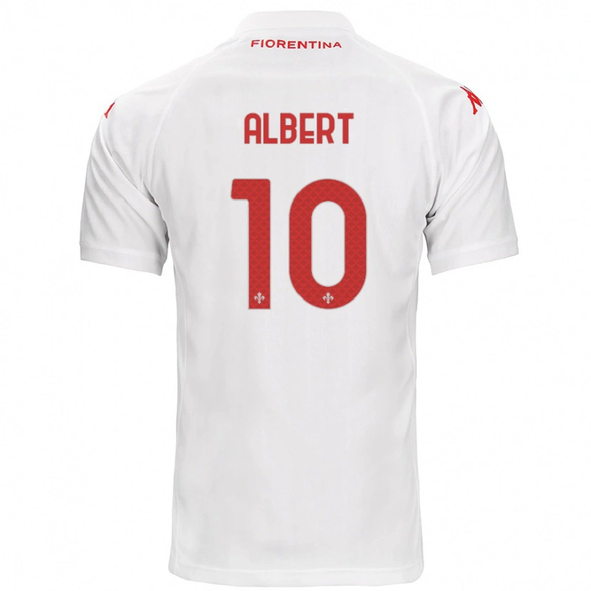 Danxen Män Albert Gudmundsson #10 Vit Bortatröja Matchtröjor 2024/25 Tröjor T-Tröja
