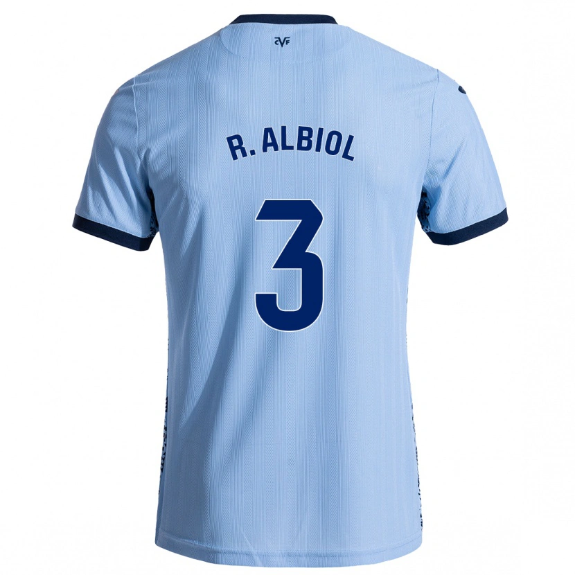 Danxen Män Raúl Albiol #3 Himmelsblå Bortatröja Matchtröjor 2024/25 Tröjor T-Tröja