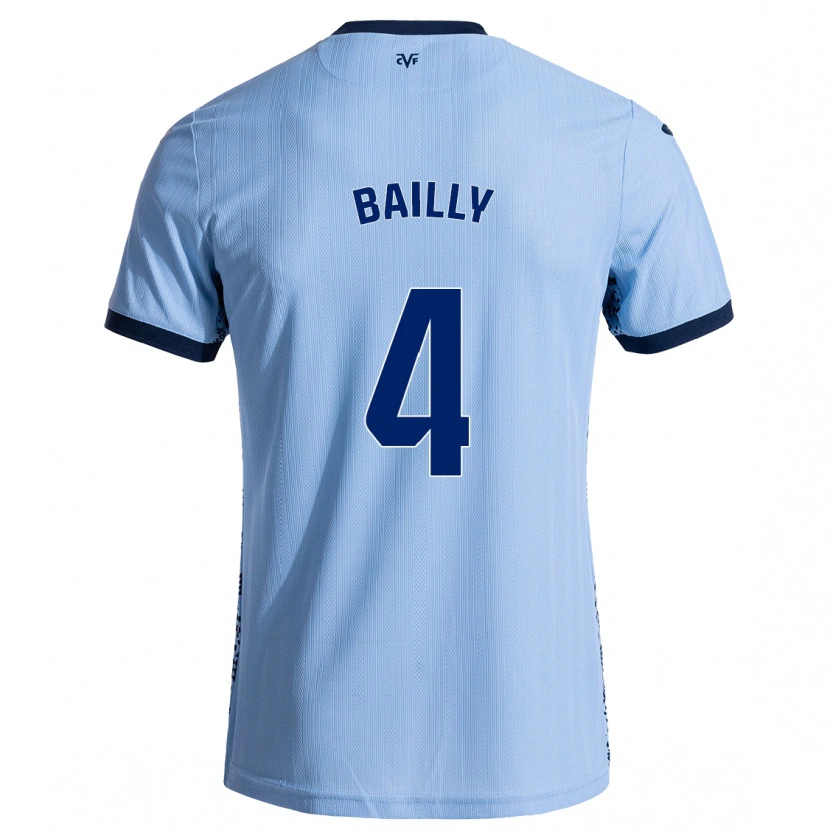 Danxen Män Eric Bailly #4 Himmelsblå Bortatröja Matchtröjor 2024/25 Tröjor T-Tröja