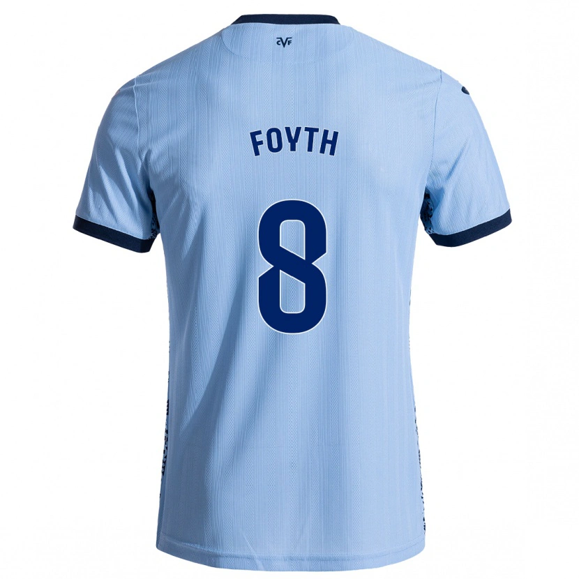 Danxen Män Juan Foyth #8 Himmelsblå Bortatröja Matchtröjor 2024/25 Tröjor T-Tröja