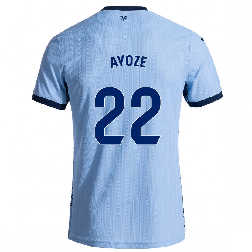 Danxen Män Ayoze Pérez #22 Himmelsblå Bortatröja Matchtröjor 2024/25 Tröjor T-Tröja