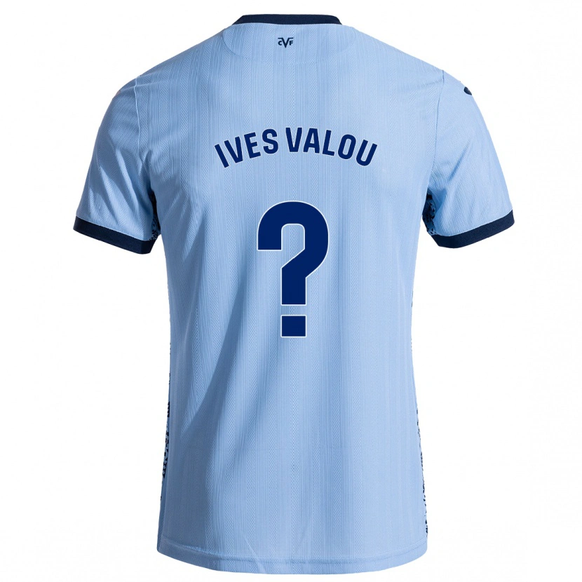 Danxen Män Jean Ives Valou #0 Himmelsblå Bortatröja Matchtröjor 2024/25 Tröjor T-Tröja