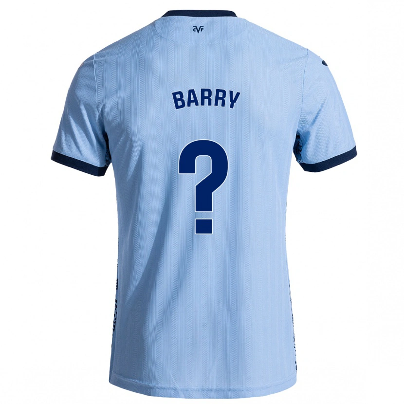 Danxen Män Mahamoud Barry #0 Himmelsblå Bortatröja Matchtröjor 2024/25 Tröjor T-Tröja