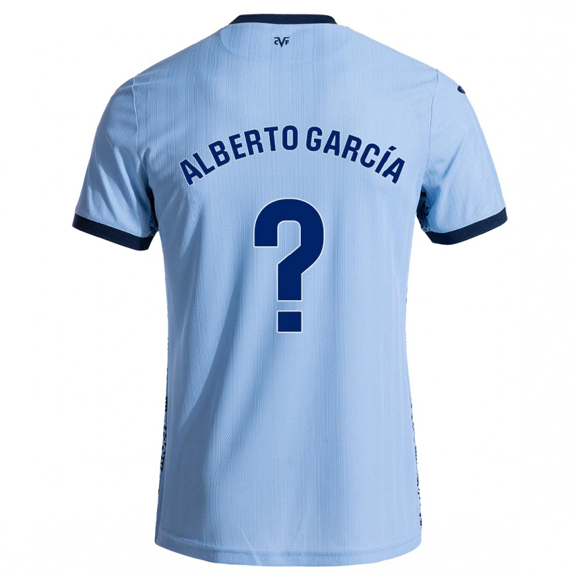 Danxen Män Alberto García #0 Himmelsblå Bortatröja Matchtröjor 2024/25 Tröjor T-Tröja