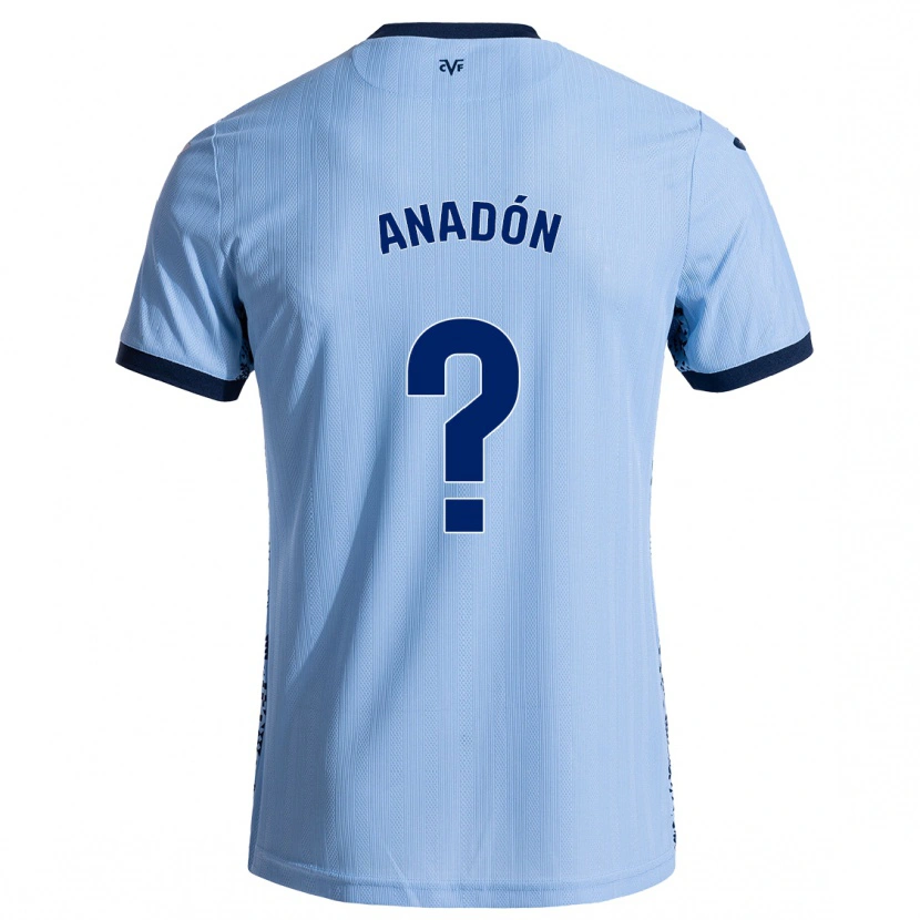 Danxen Män Guillermo Anadón #0 Himmelsblå Bortatröja Matchtröjor 2024/25 Tröjor T-Tröja