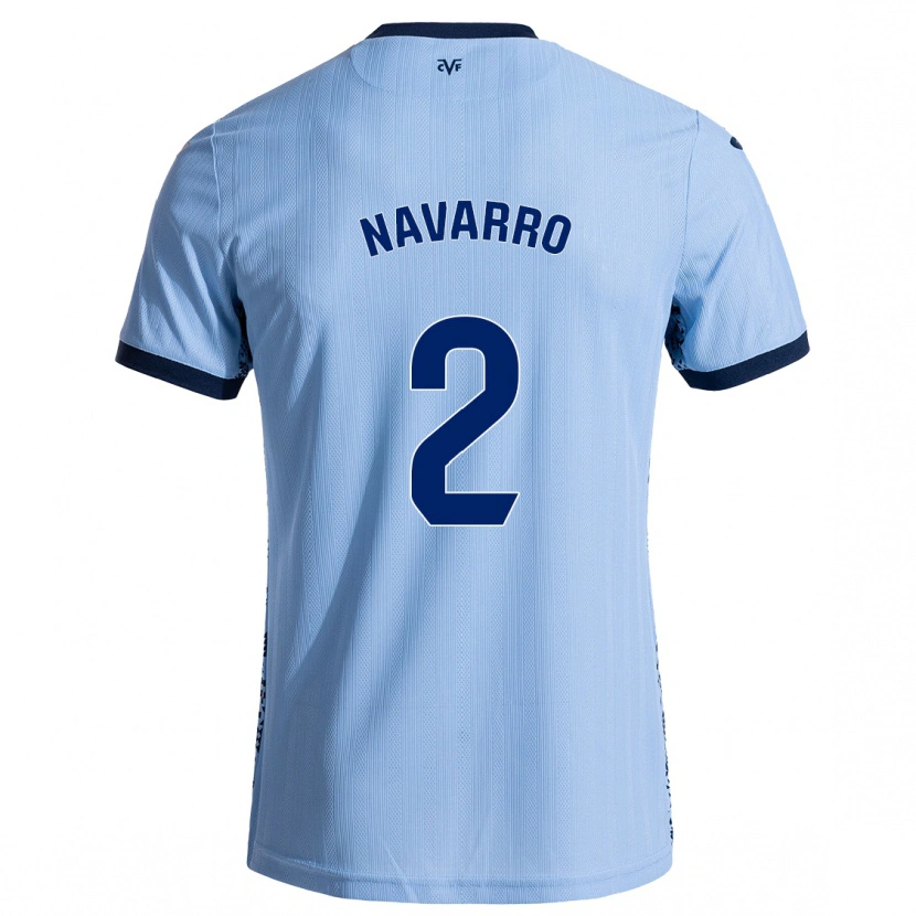 Danxen Män Pau Navarro #2 Himmelsblå Bortatröja Matchtröjor 2024/25 Tröjor T-Tröja
