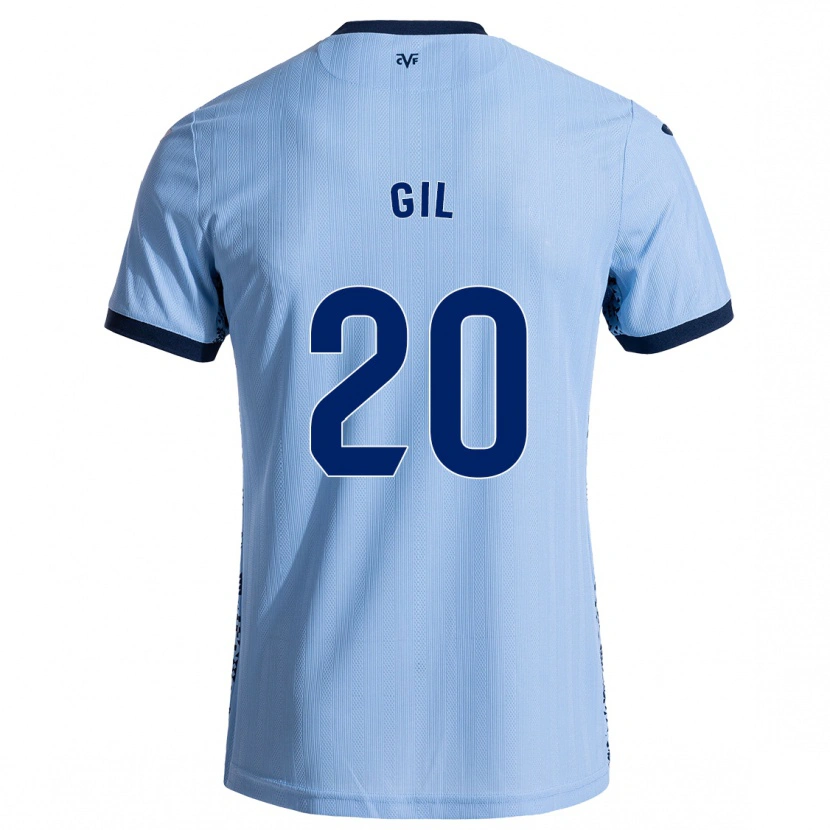 Danxen Män Mario Gil #20 Himmelsblå Bortatröja Matchtröjor 2024/25 Tröjor T-Tröja