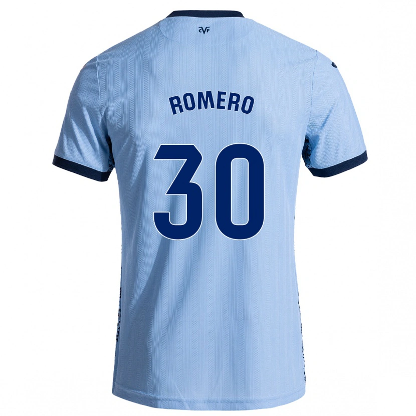Danxen Män Lucía Romero #30 Himmelsblå Bortatröja Matchtröjor 2024/25 Tröjor T-Tröja
