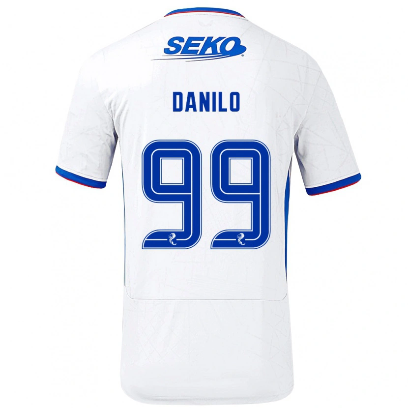 Danxen Män Danilo #99 Vit Blå Bortatröja Matchtröjor 2024/25 Tröjor T-Tröja