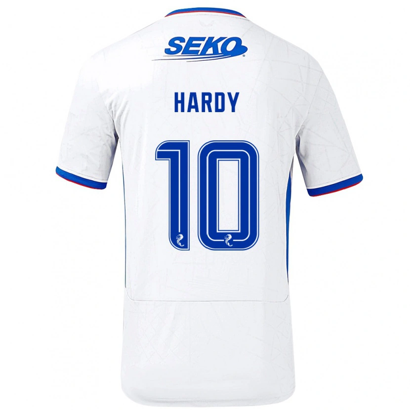 Danxen Män Rio Hardy #10 Vit Blå Bortatröja Matchtröjor 2024/25 Tröjor T-Tröja