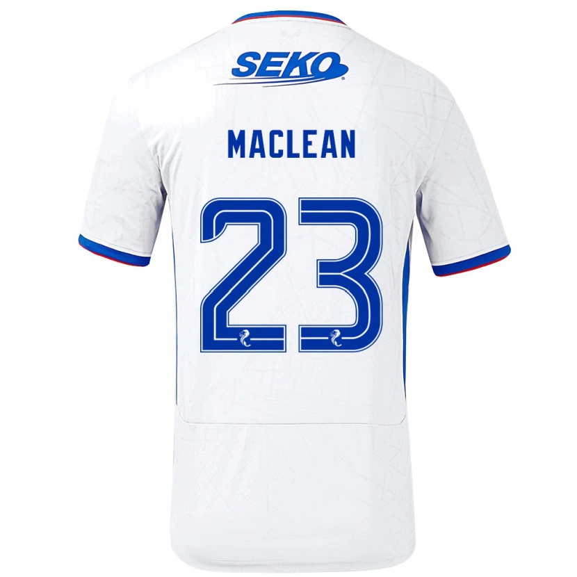 Danxen Män Kirsty Maclean #23 Vit Blå Bortatröja Matchtröjor 2024/25 Tröjor T-Tröja
