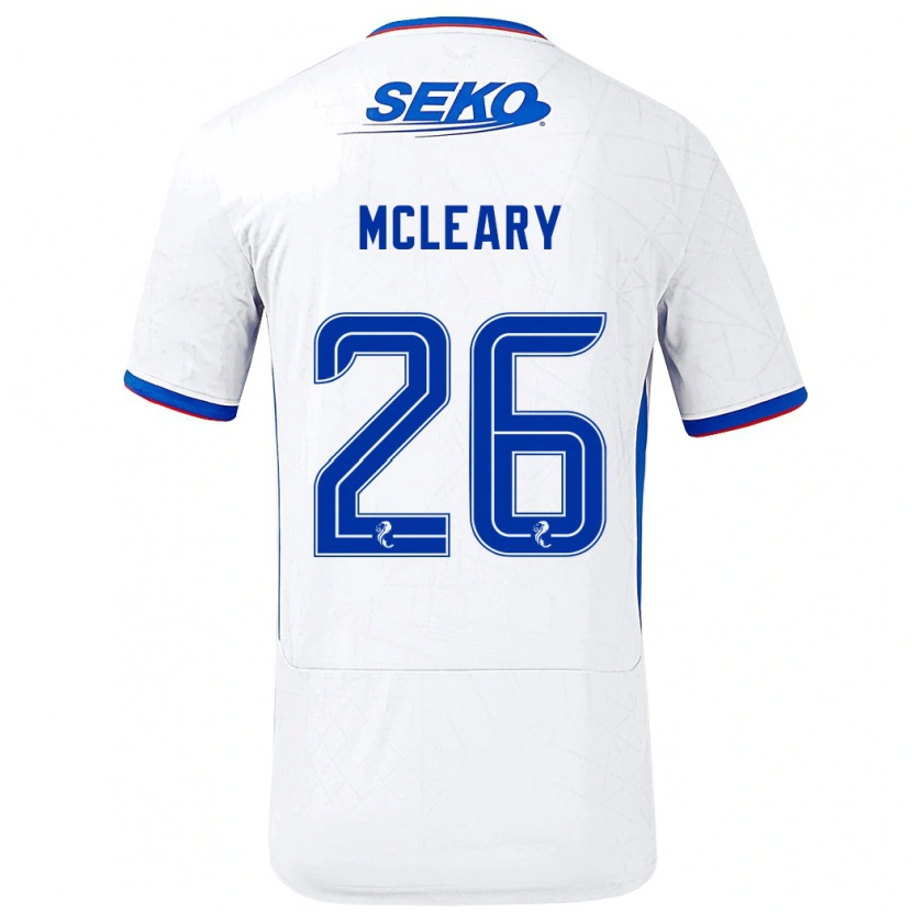 Danxen Män Jodi Mcleary #26 Vit Blå Bortatröja Matchtröjor 2024/25 Tröjor T-Tröja