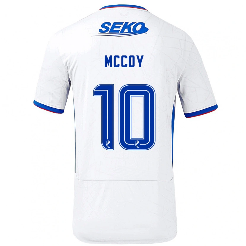 Danxen Män Kayla Mccoy #10 Vit Blå Bortatröja Matchtröjor 2024/25 Tröjor T-Tröja