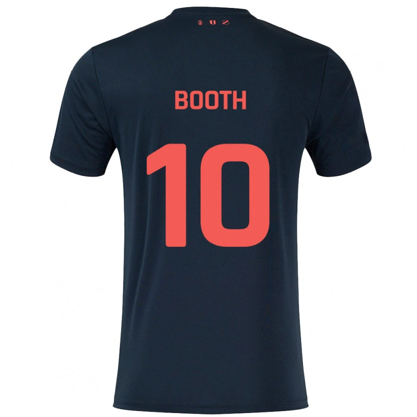 Danxen Män Taylor Booth #10 Svart Röd Bortatröja Matchtröjor 2024/25 Tröjor T-Tröja
