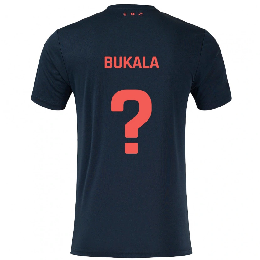 Danxen Män Nordin Bukala #0 Svart Röd Bortatröja Matchtröjor 2024/25 Tröjor T-Tröja