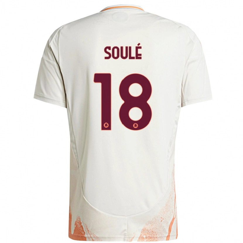 Danxen Män Matías Soulé #18 Grädde Vit Orange Bortatröja Matchtröjor 2024/25 Tröjor T-Tröja