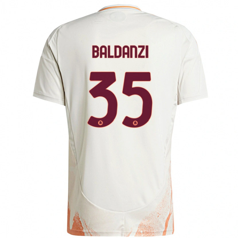 Danxen Män Tommaso Baldanzi #35 Grädde Vit Orange Bortatröja Matchtröjor 2024/25 Tröjor T-Tröja