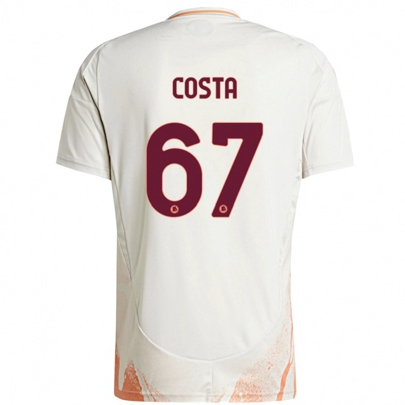 Danxen Män João Costa #67 Grädde Vit Orange Bortatröja Matchtröjor 2024/25 Tröjor T-Tröja