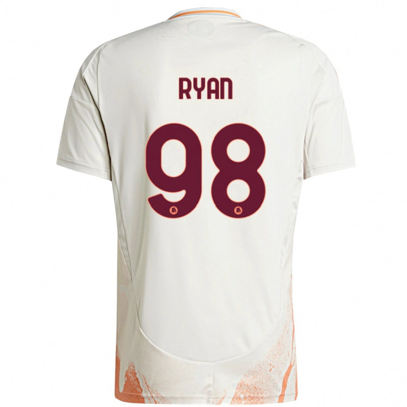 Danxen Män Mathew Ryan #98 Grädde Vit Orange Bortatröja Matchtröjor 2024/25 Tröjor T-Tröja