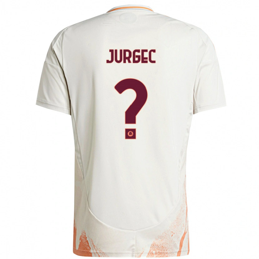 Danxen Män Jan Jurgec #0 Grädde Vit Orange Bortatröja Matchtröjor 2024/25 Tröjor T-Tröja