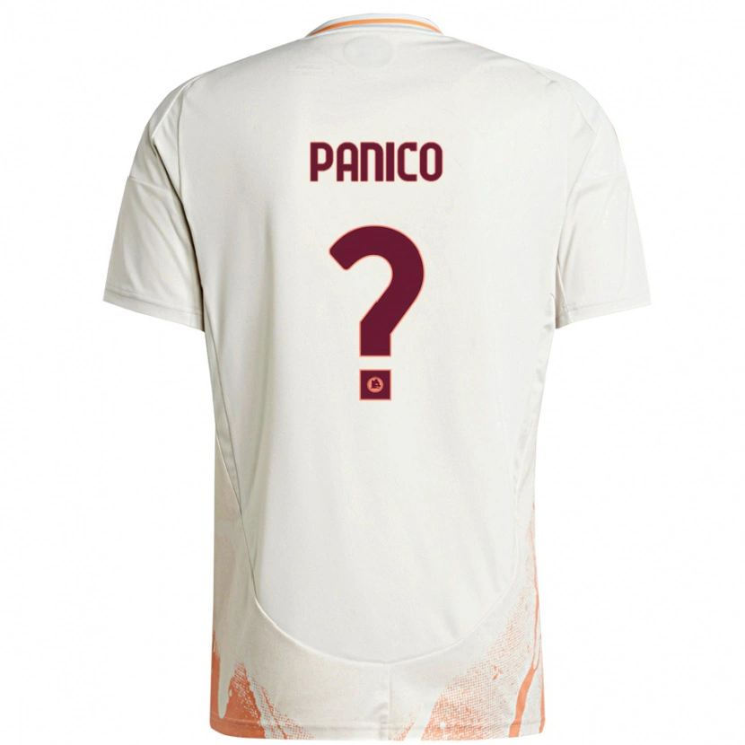 Danxen Män Francesco Panico #0 Grädde Vit Orange Bortatröja Matchtröjor 2024/25 Tröjor T-Tröja