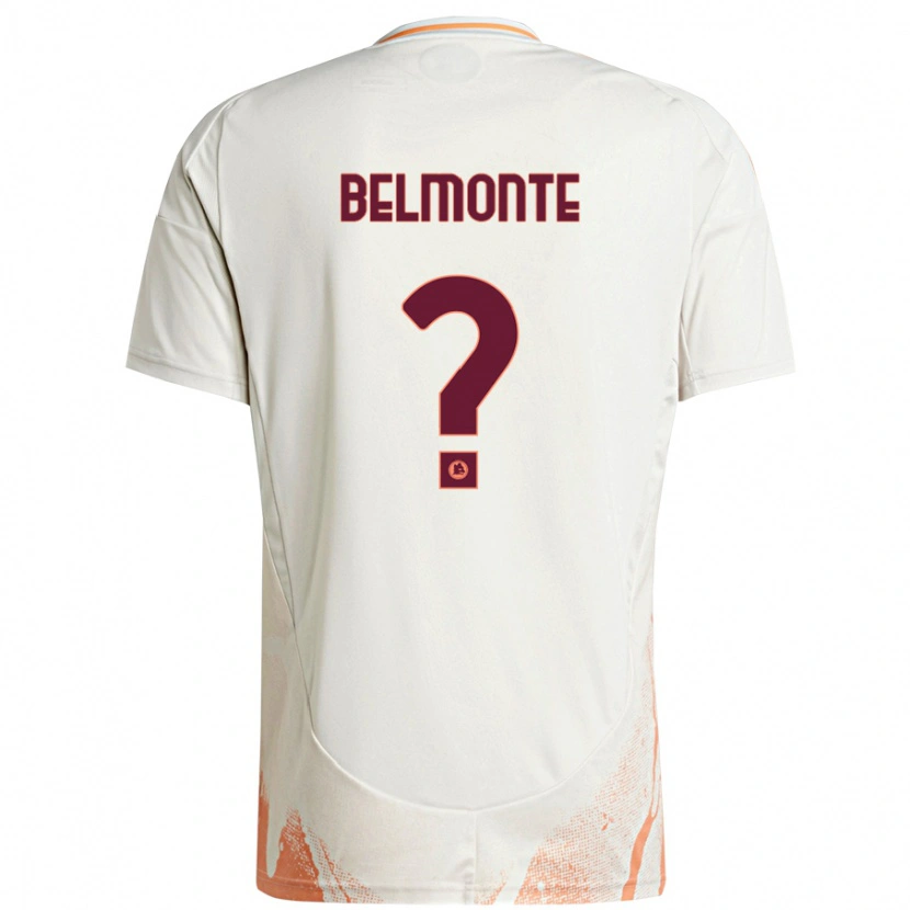 Danxen Män Samuele Belmonte #0 Grädde Vit Orange Bortatröja Matchtröjor 2024/25 Tröjor T-Tröja