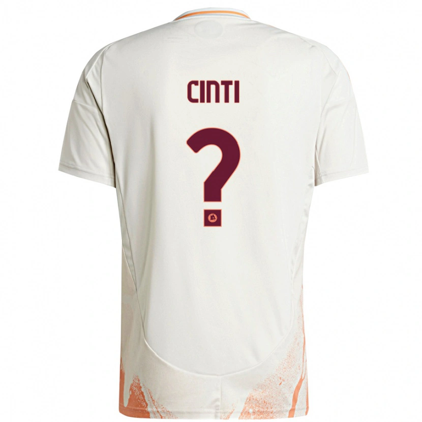 Danxen Män Valerio Cinti #0 Grädde Vit Orange Bortatröja Matchtröjor 2024/25 Tröjor T-Tröja