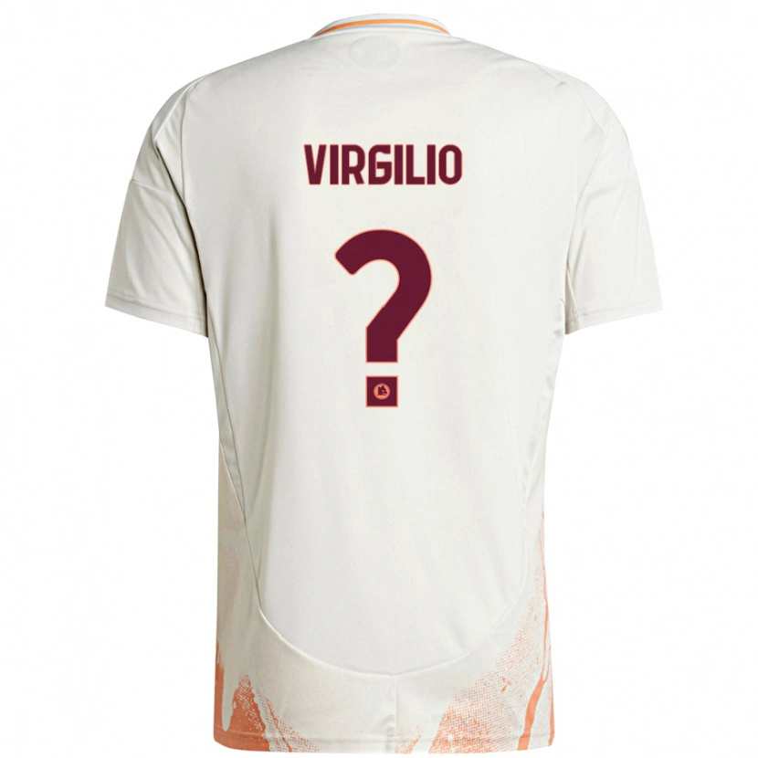 Danxen Män Cristian Virgilio #0 Grädde Vit Orange Bortatröja Matchtröjor 2024/25 Tröjor T-Tröja