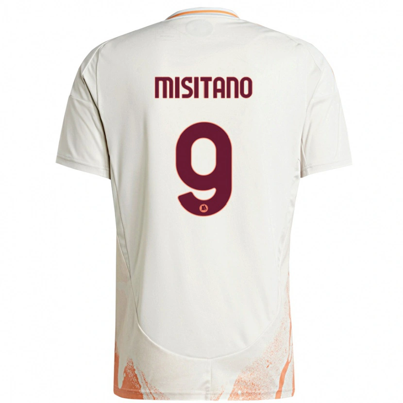 Danxen Män Giulio Misitano #9 Grädde Vit Orange Bortatröja Matchtröjor 2024/25 Tröjor T-Tröja