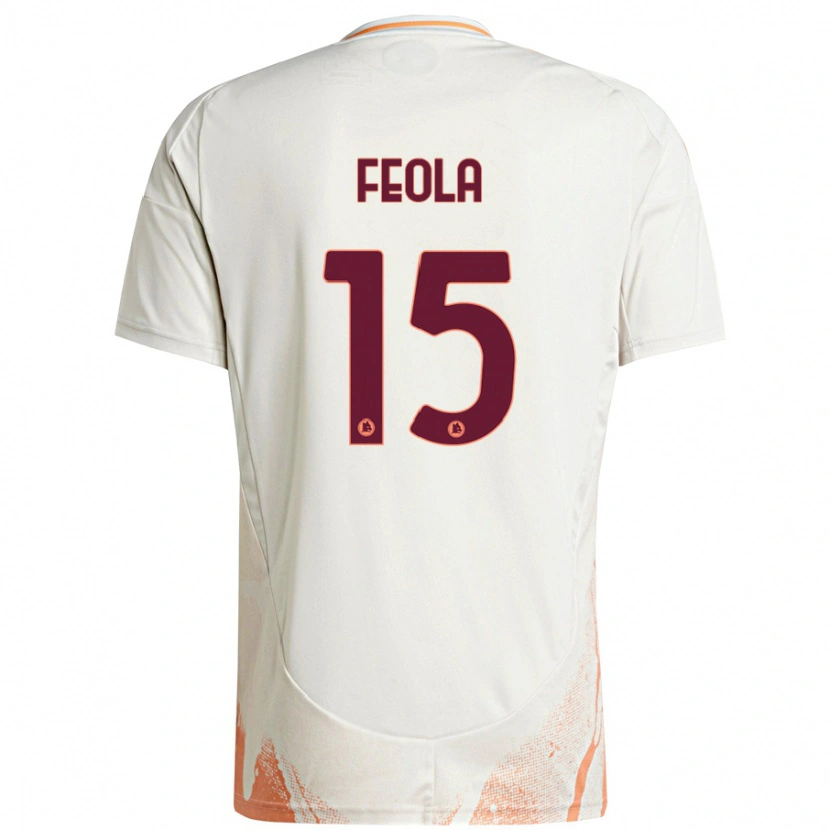 Danxen Män William Feola #15 Grädde Vit Orange Bortatröja Matchtröjor 2024/25 Tröjor T-Tröja