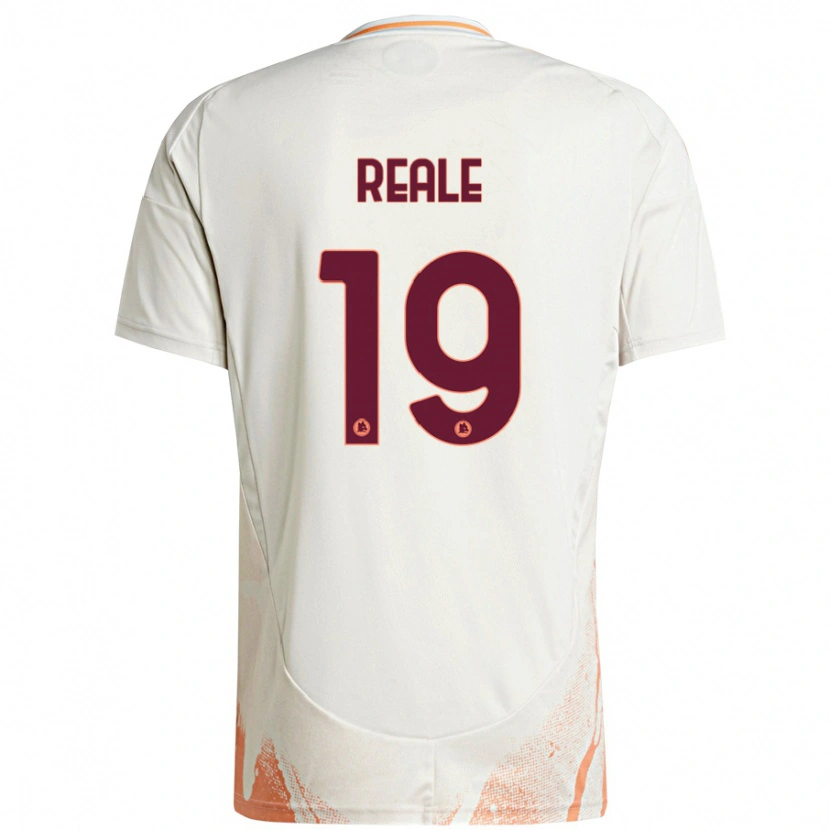 Danxen Män Filippo Reale #19 Grädde Vit Orange Bortatröja Matchtröjor 2024/25 Tröjor T-Tröja