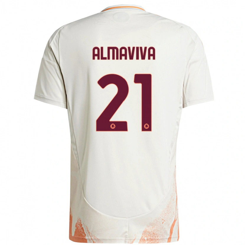 Danxen Män Mattia Almaviva #21 Grädde Vit Orange Bortatröja Matchtröjor 2024/25 Tröjor T-Tröja