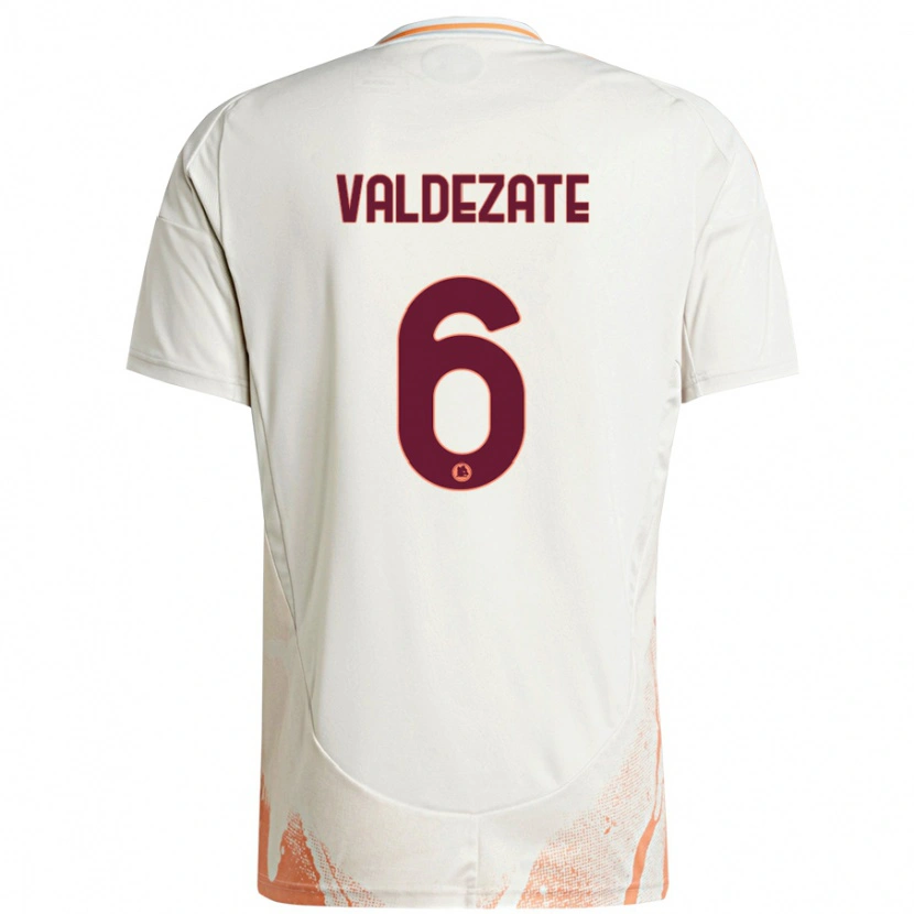 Danxen Män Oihane Valdezate #6 Grädde Vit Orange Bortatröja Matchtröjor 2024/25 Tröjor T-Tröja