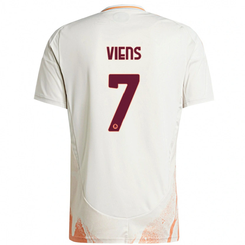 Danxen Män Evelyne Viens #7 Grädde Vit Orange Bortatröja Matchtröjor 2024/25 Tröjor T-Tröja