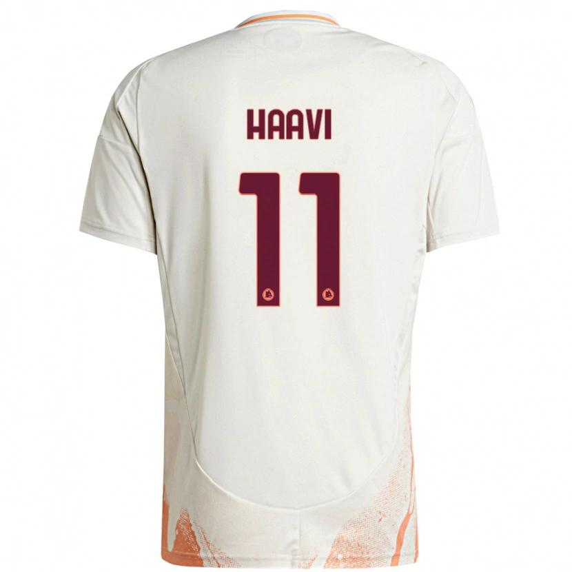 Danxen Män Emilie Haavi #11 Grädde Vit Orange Bortatröja Matchtröjor 2024/25 Tröjor T-Tröja
