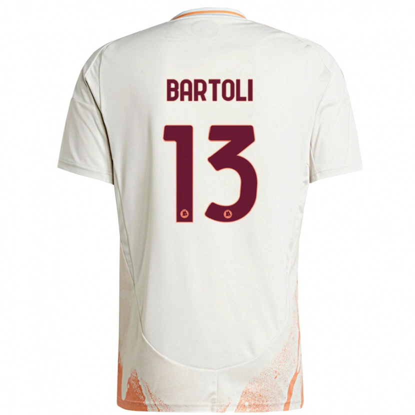 Danxen Män Elisa Bartoli #13 Grädde Vit Orange Bortatröja Matchtröjor 2024/25 Tröjor T-Tröja
