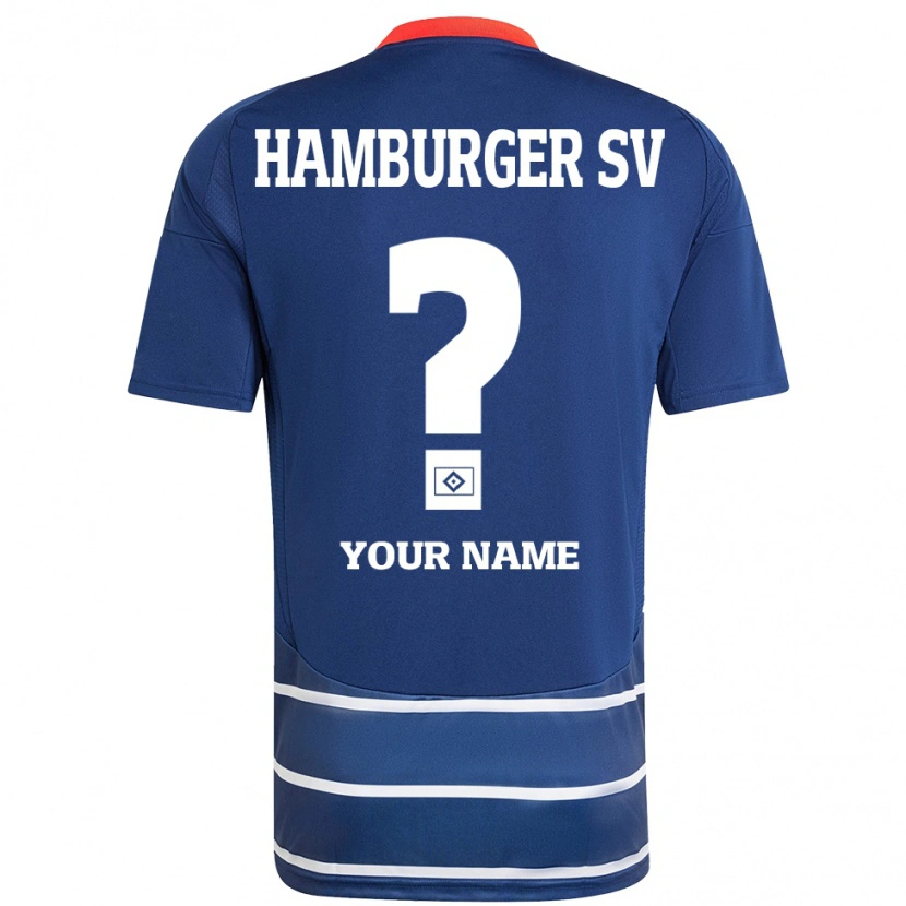 Danxen Män Ditt Namn #0 Mörkblå Bortatröja Matchtröjor 2024/25 Tröjor T-Tröja