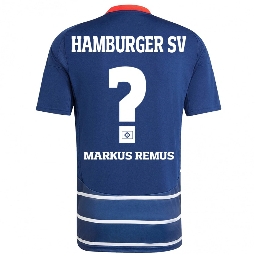 Danxen Män Markus Remus #0 Mörkblå Bortatröja Matchtröjor 2024/25 Tröjor T-Tröja