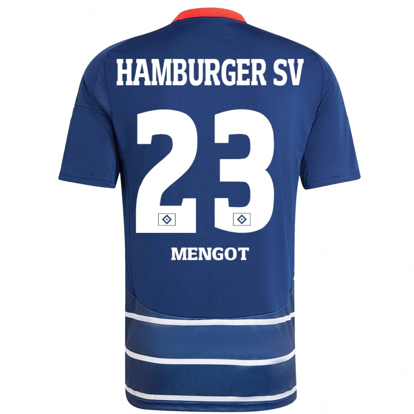 Danxen Män Ayukayoh Mengot #23 Mörkblå Bortatröja Matchtröjor 2024/25 Tröjor T-Tröja