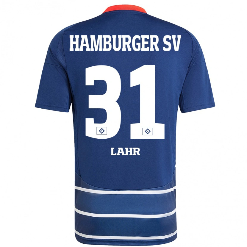 Danxen Män Jobina Lahr #31 Mörkblå Bortatröja Matchtröjor 2024/25 Tröjor T-Tröja