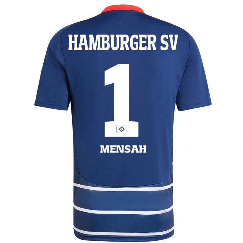 Danxen Män Steven Mensah #1 Mörkblå Bortatröja Matchtröjor 2024/25 Tröjor T-Tröja