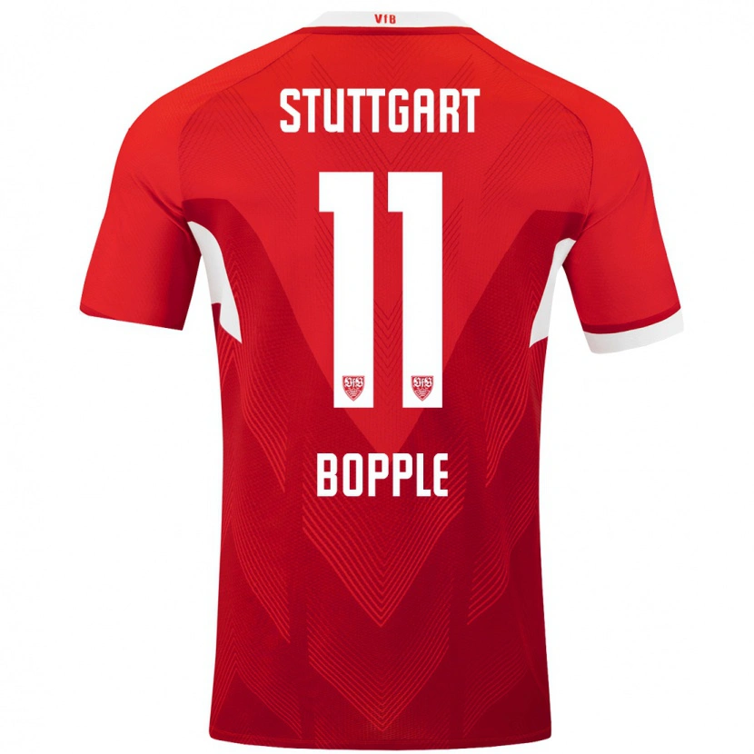 Danxen Män Teresa Böpple #11 Röd Vit Bortatröja Matchtröjor 2024/25 Tröjor T-Tröja