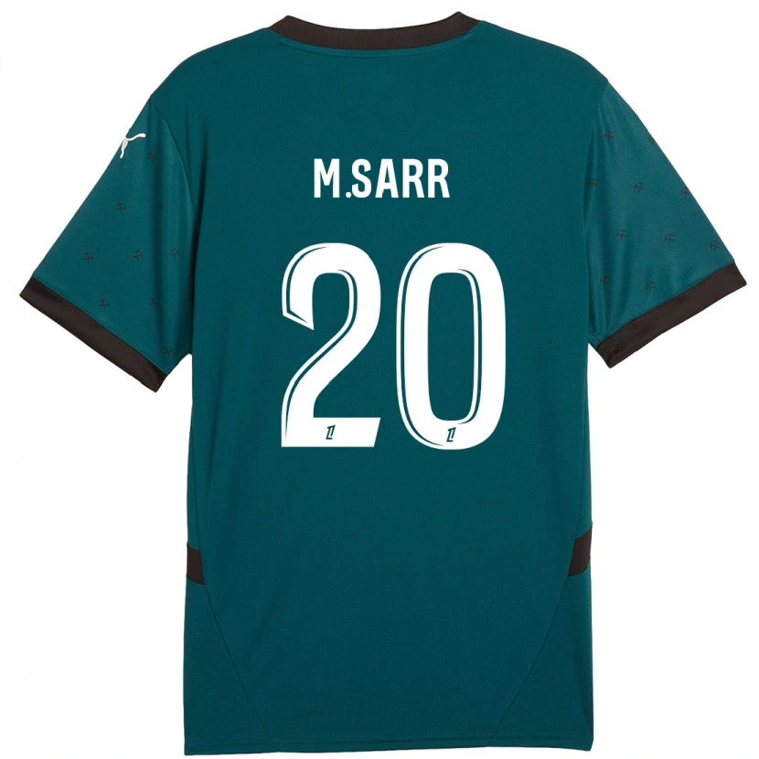 Danxen Män Malang Sarr #20 Mörkgrön Bortatröja Matchtröjor 2024/25 Tröjor T-Tröja