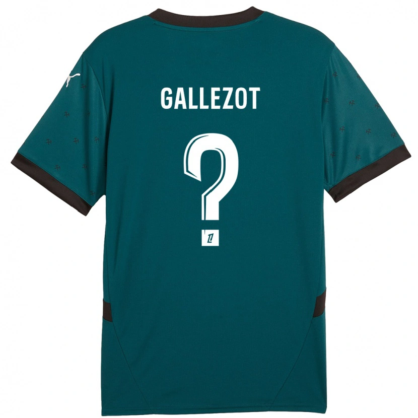 Danxen Män Tim Gallezot #0 Mörkgrön Bortatröja Matchtröjor 2024/25 Tröjor T-Tröja