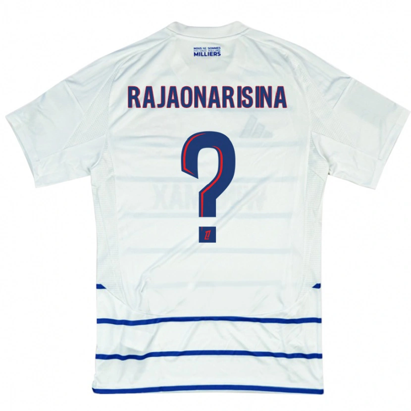 Danxen Män Noah Rajaonarisina #0 Vit Blå Bortatröja Matchtröjor 2024/25 Tröjor T-Tröja